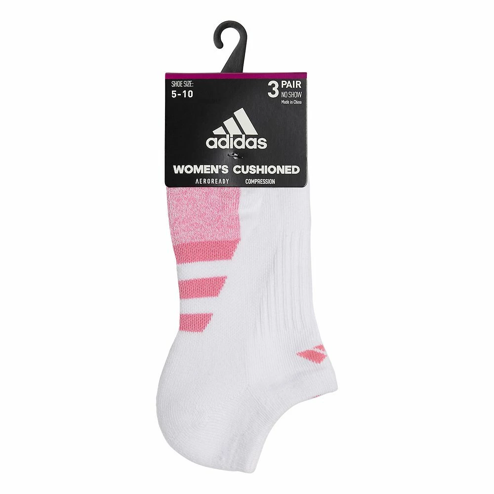 Adidas Women's Cushioned II 3-Pack No Show Sock 12 Adidas Women's Cushioned II 3-Pack No Show Sock - Image 12