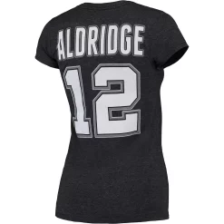 Women's adidas LaMarcus Aldridge Black San Antonio Spurs Name & Number T-Shirt -Adidas Clothing Shop 4383085 ALT3