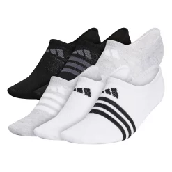 Women's adidas Superlite II Super No Show Sock 6-Pack -Adidas Clothing Shop 4507063 White Black