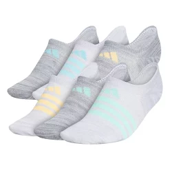 Women's adidas Superlite II Super No Show Sock 6-Pack -Adidas Clothing Shop 4507063 White Mint