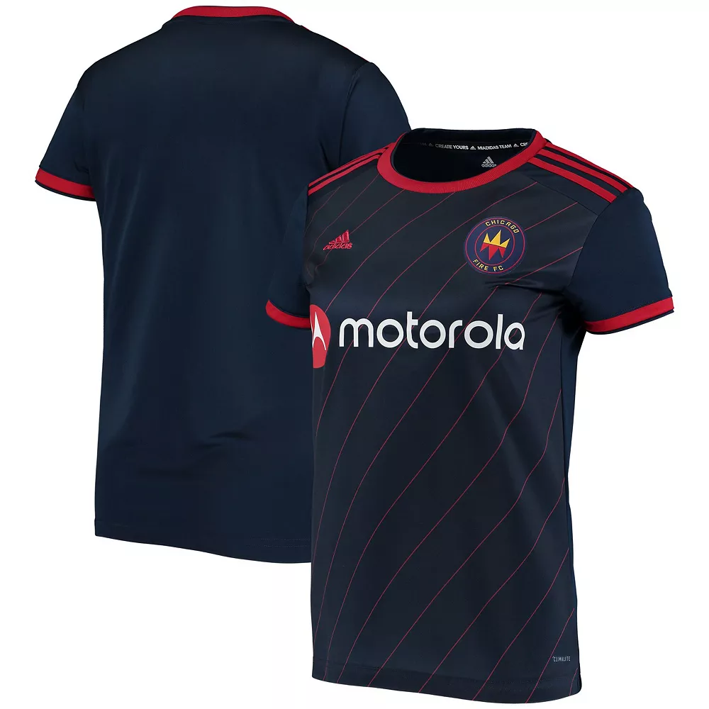 Women's adidas Navy Chicago Fire 2020 Replica Primary Jersey 2 Women's adidas Navy Chicago Fire 2020 Replica Primary Jersey - Image 2