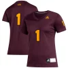 Women's adidas #1 Maroon Arizona State Sun Devils Replica Football Jersey