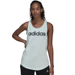 Women's adidas Essential Linear Tank 32 Women's adidas Essential Linear Tank -Adidas Clothing Shop 4626968 Ice Mint Navy