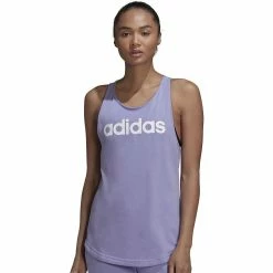 Women's adidas Essential Linear Tank 31 Women's adidas Essential Linear Tank -Adidas Clothing Shop 4626968 Light Purple