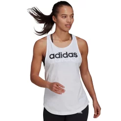 Women's adidas Essential Linear Tank 29 Women's adidas Essential Linear Tank -Adidas Clothing Shop 4626968 White Black