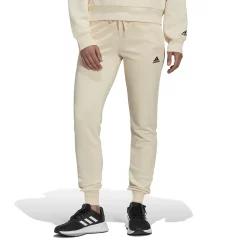 Women's adidas Linear Logo French Terry Jogger Pants -Adidas Clothing Shop 4627435 Ecru Tint