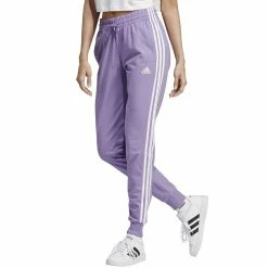 Women's adidas Essential 3-Stripe Jogger Pants -Adidas Clothing Shop 4628529 Violet Fusion