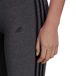 Women's adidas Essential 3-Stripe High-Waisted Leggings -Adidas Clothing Shop 4628536 ALT2