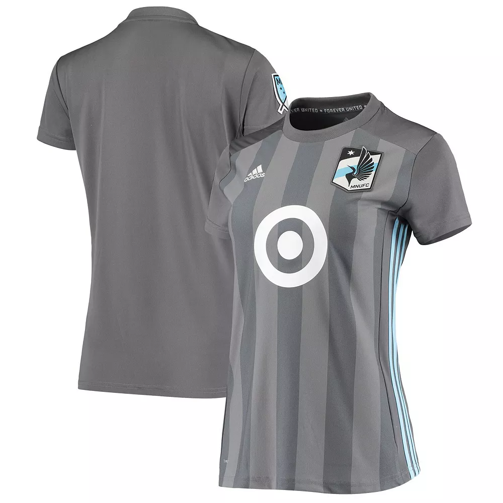 Women's adidas Gray Minnesota United FC 2018/19 Replica Primary Jersey 1 Women's adidas Gray Minnesota United FC 2018/19 Replica Primary Jersey