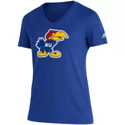 Women's adidas Royal Kansas Jayhawks Vintage Logo V-Neck T-Shirt 5 Women's adidas Royal Kansas Jayhawks Vintage Logo V-Neck T-Shirt -Adidas Clothing Shop 4767212 ALT2
