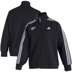 Women's adidas Black Detroit Red Wings Snap Full-Zip Jacket
