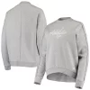 Women's adidas Heathered Gray Washington Capitals V2 Pullover Sweatshirt