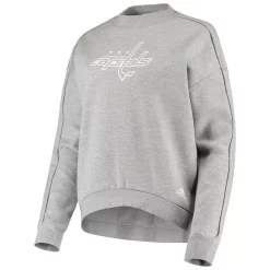 Women's adidas Heathered Gray Washington Capitals V2 Pullover Sweatshirt 5 Women's adidas Heathered Gray Washington Capitals V2 Pullover Sweatshirt -Adidas Clothing Shop 4833775 ALT2