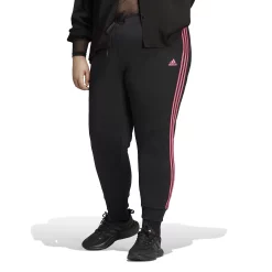 Plus Size adidas Essentials Tricot Track Pants -Adidas Clothing Shop 4863872 Black Pulse Magenta