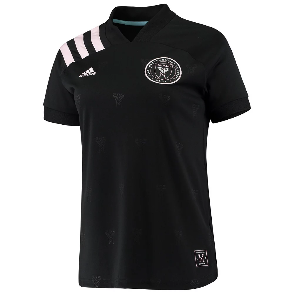 Women's adidas Black Inter Miami CF 2020 Away Team Replica Jersey 3 Women's adidas Black Inter Miami CF 2020 Away Team Replica Jersey - Image 3