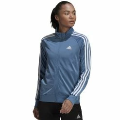 Women's adidas Essential Tricot Track Jacket -Adidas Clothing Shop 4935273 Altered Blue