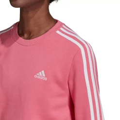 Women's adidas Essential 3-Stripe Fleece Sweatshirt 11 Women's adidas Essential 3-Stripe Fleece Sweatshirt -Adidas Clothing Shop 4935302 ALT3