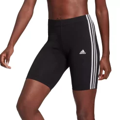Women's adidas 3-Stripes 9-in. Bike Shorts -Adidas Clothing Shop 4982077 Black White