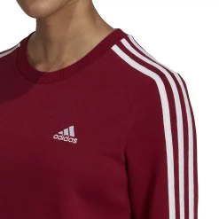 Women's adidas Essentials 3-Stripes Fleece Sweatshirt 26 Women's adidas Essentials 3-Stripes Fleece Sweatshirt -Adidas Clothing Shop 5011194 ALT3