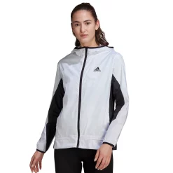 Women's adidas Marathon 3-Stripes Track Jacket -Adidas Clothing Shop 5125393 White Black