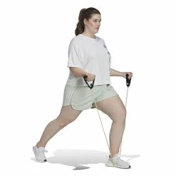 Plus Size adidas Pacer 3-Stripes Knit Shorts -Adidas Clothing Shop 5127748 ALT2