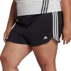 Plus Size adidas Pacer 3-Stripes Knit Shorts