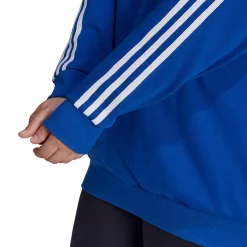 Plus Size adidas Essentials 3-Stripe Fleece Sweatshirt -Adidas Clothing Shop 5164348 ALT4