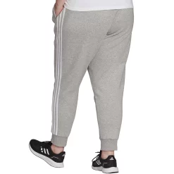 Plus Size adidas 3-Stripe Fleece Joggers -Adidas Clothing Shop 5164353 ALT