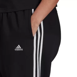 Plus Size adidas 3-Stripe Fleece Joggers -Adidas Clothing Shop 5164353 ALT2