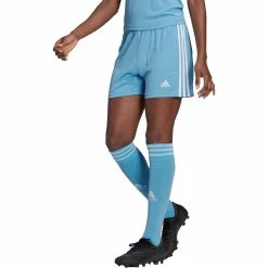 Women's adidas Squadra Soccer Shorts -Adidas Clothing Shop 5196922 Team Light Blue White