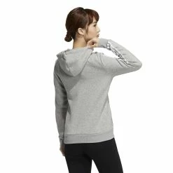 Women's adidas Essentials Fleece Full-Zip Hoodie -Adidas Clothing Shop 5199404 ALT