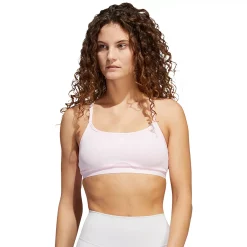 Adidas Aeroreact Training Light-Support Padded Sports Bra -Adidas Clothing Shop 5200409 Clear Pink