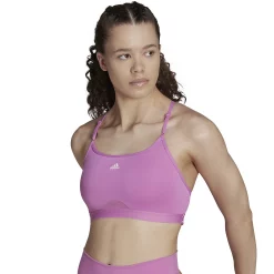 Adidas Aeroreact Training Light-Support Padded Sports Bra -Adidas Clothing Shop 5200409 Pulse Lilac