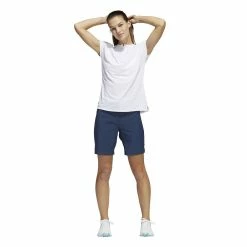 Women's adidas Midrise Twill Golf Shorts -Adidas Clothing Shop 5218281 ALT3