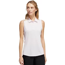 Women's adidas Ultimate365 Sleeveless Golf Polo -Adidas Clothing Shop 5218384 Almost Pink
