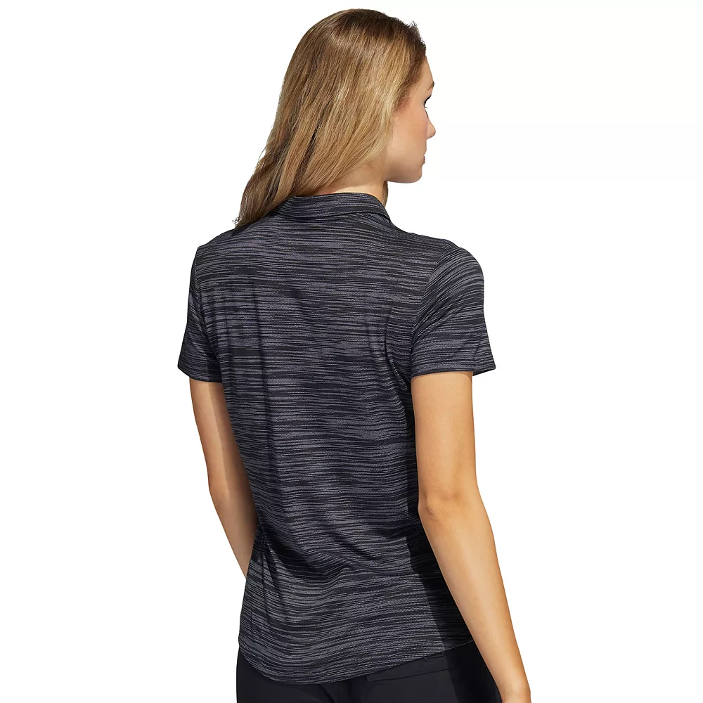 Women's adidas Space-Dyed Golf Polo Shirt 2 Women's adidas Space-Dyed Golf Polo Shirt - Image 2