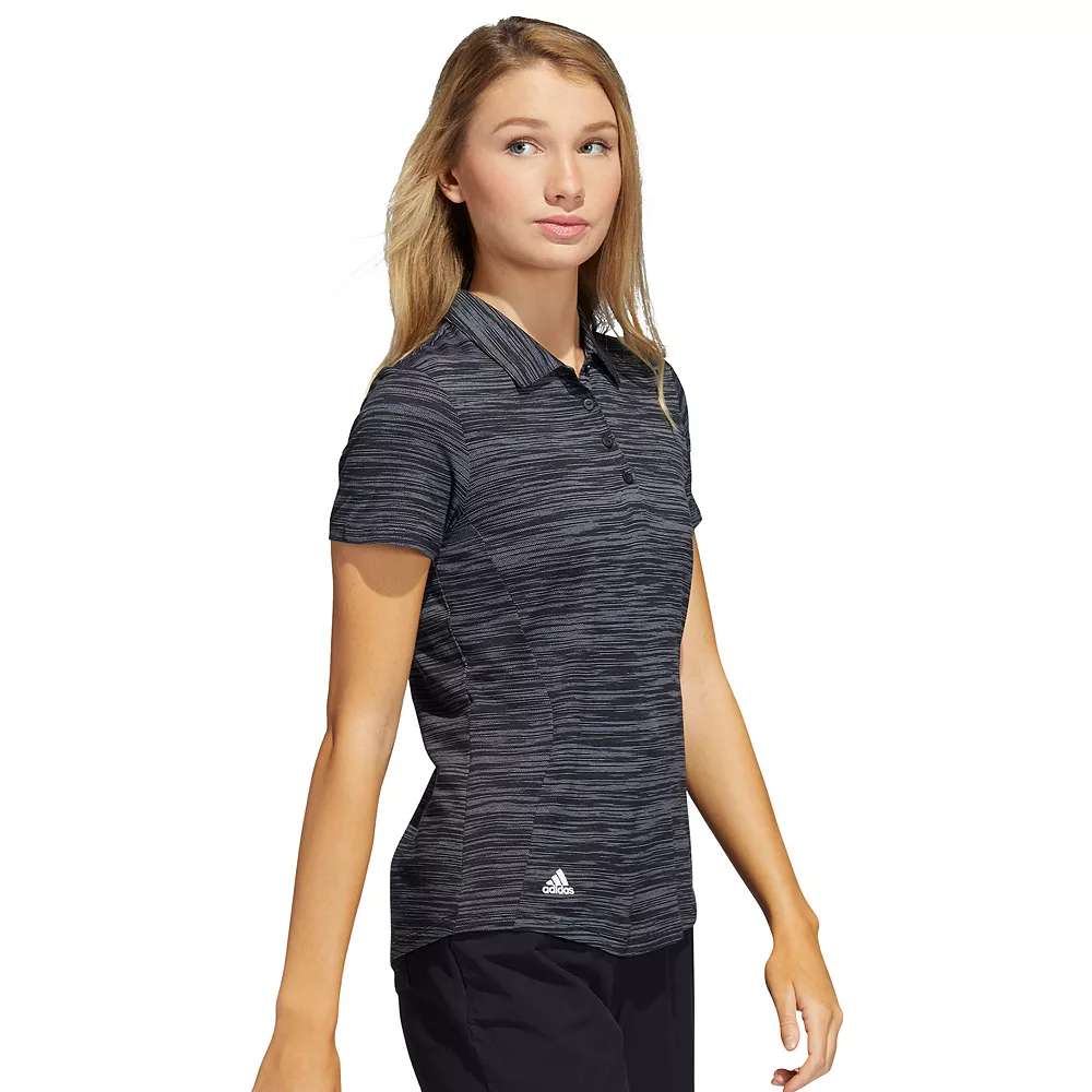 Women's adidas Space-Dyed Golf Polo Shirt 3 Women's adidas Space-Dyed Golf Polo Shirt - Image 3