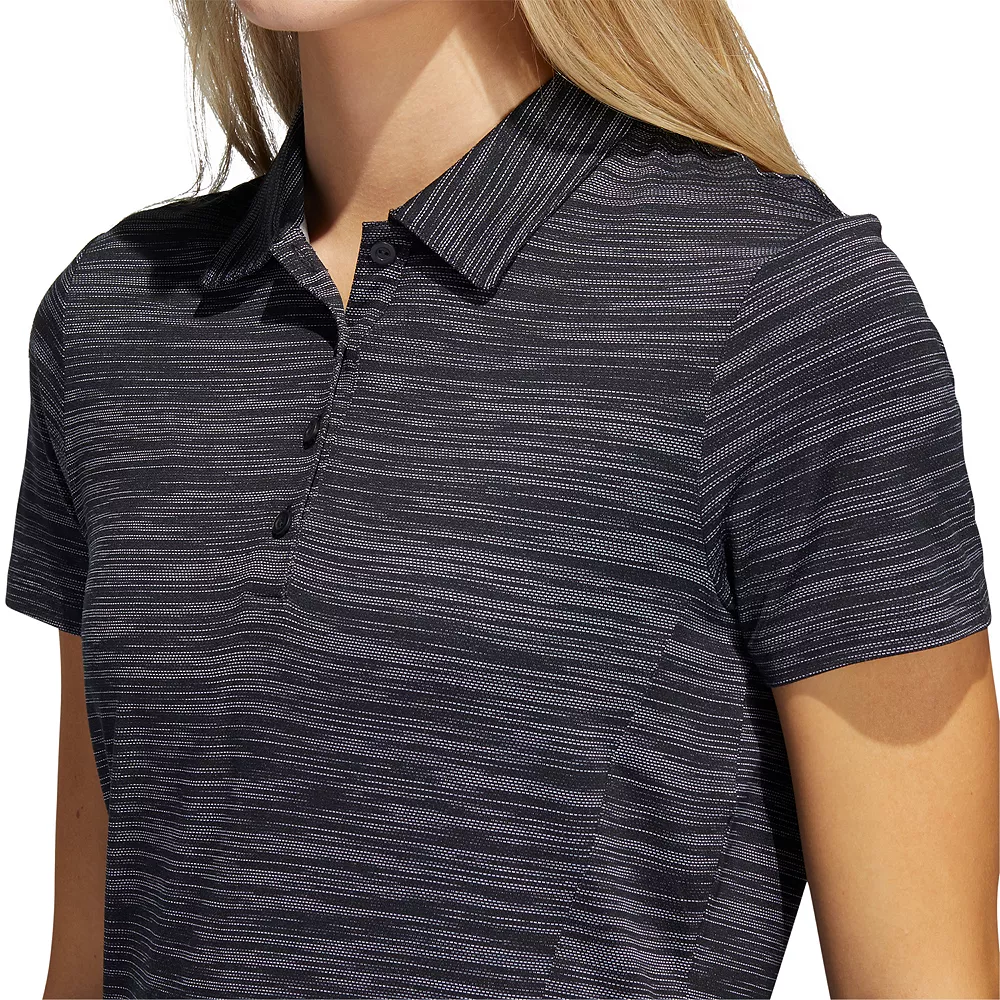 Women's adidas Space-Dyed Golf Polo Shirt 4 Women's adidas Space-Dyed Golf Polo Shirt - Image 4