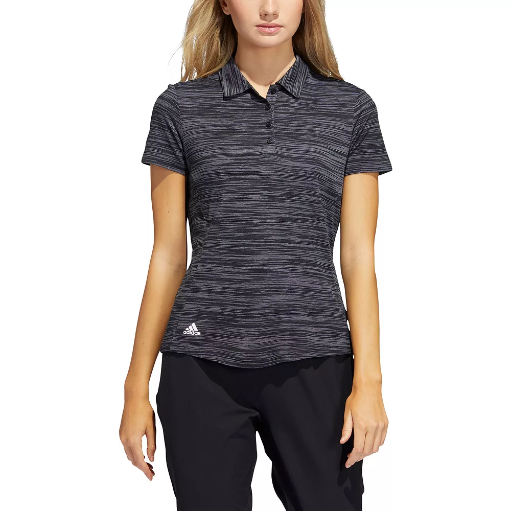Women's adidas Space-Dyed Golf Polo Shirt 6 Women's adidas Space-Dyed Golf Polo Shirt - Image 6