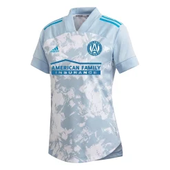 Women's adidas Light Blue Atlanta United FC 2021 Primeblue Replica Jersey -Adidas Clothing Shop 5251566 ALT2