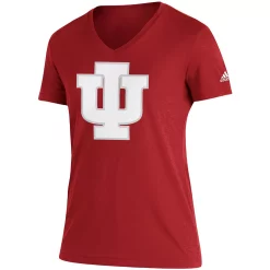 Women's adidas Crimson Indiana Hoosiers Vintage Logo V-Neck T-Shirt 5 Women's adidas Crimson Indiana Hoosiers Vintage Logo V-Neck T-Shirt -Adidas Clothing Shop 5275418 ALT2