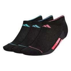 Women's adidas Superlite Stripe No-Show Socks 3-Pack