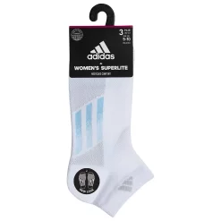Women's adidas Superlite Stripe Low-Cut Socks 3-Pack -Adidas Clothing Shop 5359877 ALT