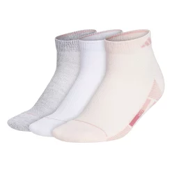 Women's adidas Superlite Stripe Low-Cut Socks 3-Pack -Adidas Clothing Shop 5359877 Pink Gray