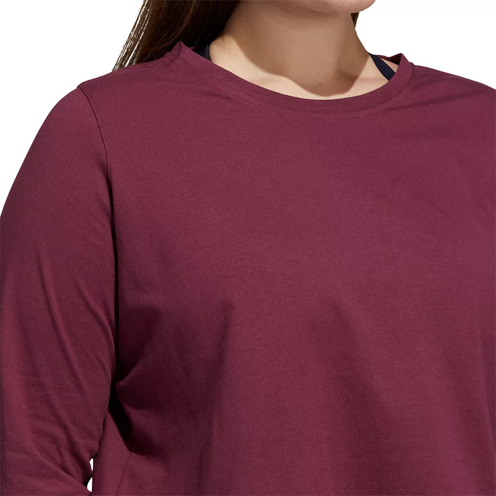 Plus Size adidas Holiday Shine Graphic Crop Top 5 Plus Size adidas Holiday Shine Graphic Crop Top - Image 5