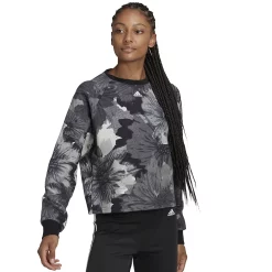 Women's adidas Floral Sweatshirt -Adidas Clothing Shop 5521125 Black Multicolor