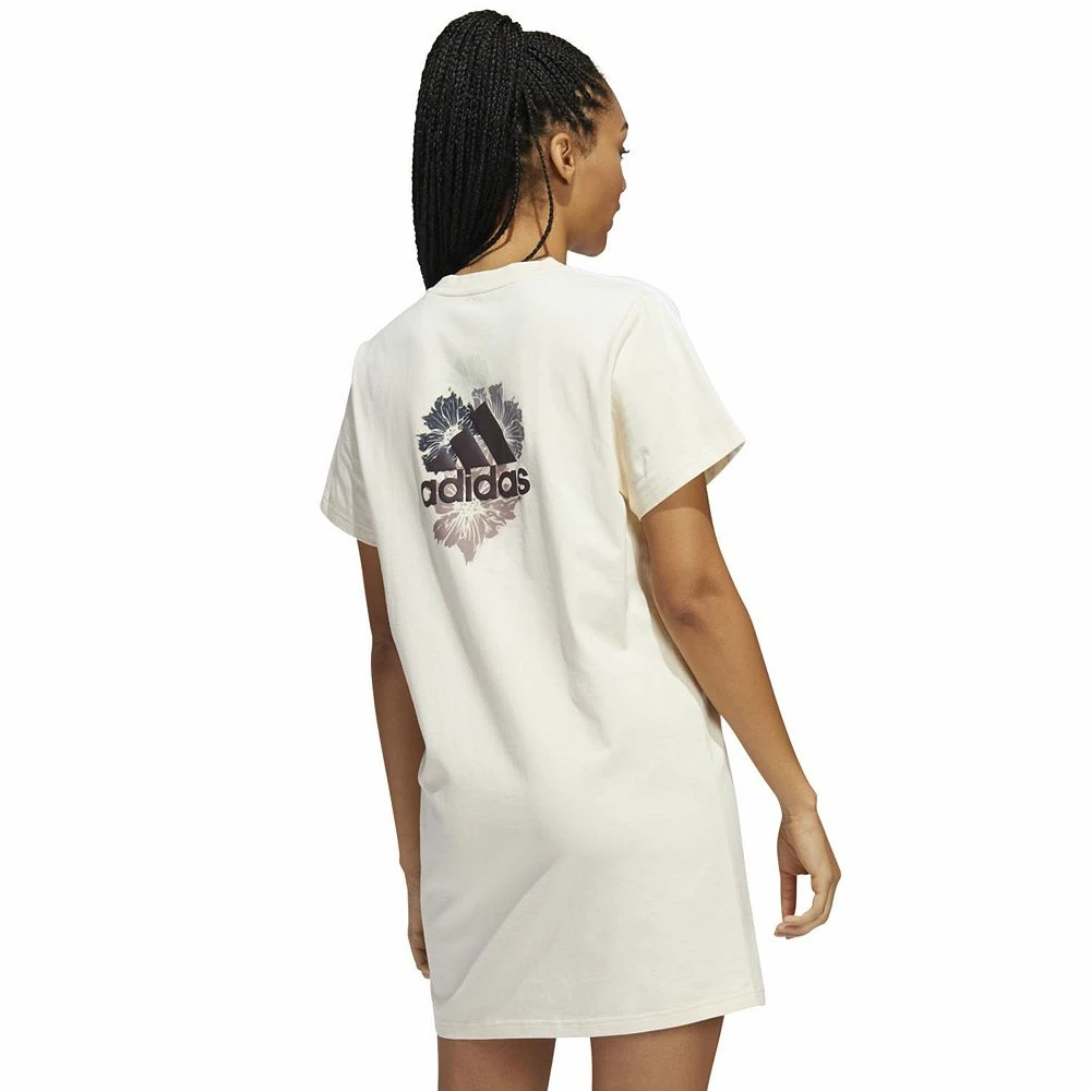 Women's adidas Floral Graphic T-Shirt Dress 2 Women's adidas Floral Graphic T-Shirt Dress - Image 2