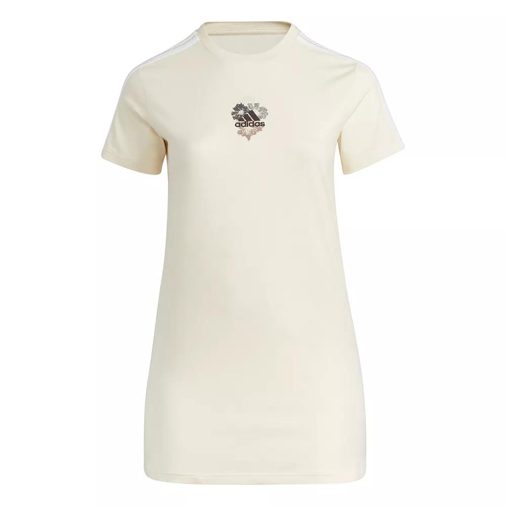 Women's adidas Floral Graphic T-Shirt Dress 5 Women's adidas Floral Graphic T-Shirt Dress - Image 5