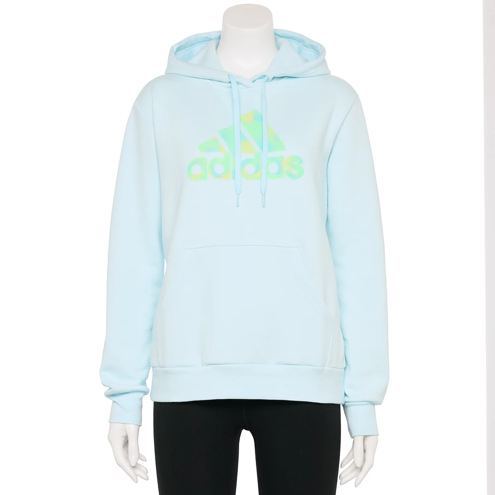 Women's adidas Badge Of Sport 2-Tone Graphic Hoodie 1 Women's adidas Badge Of Sport 2-Tone Graphic Hoodie