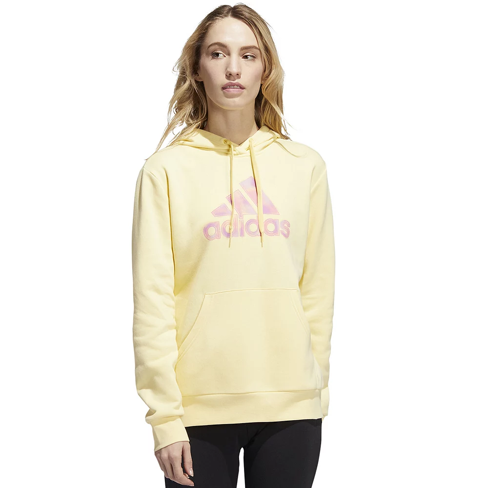 Women's adidas Badge Of Sport 2-Tone Graphic Hoodie 2 Women's adidas Badge Of Sport 2-Tone Graphic Hoodie - Image 2